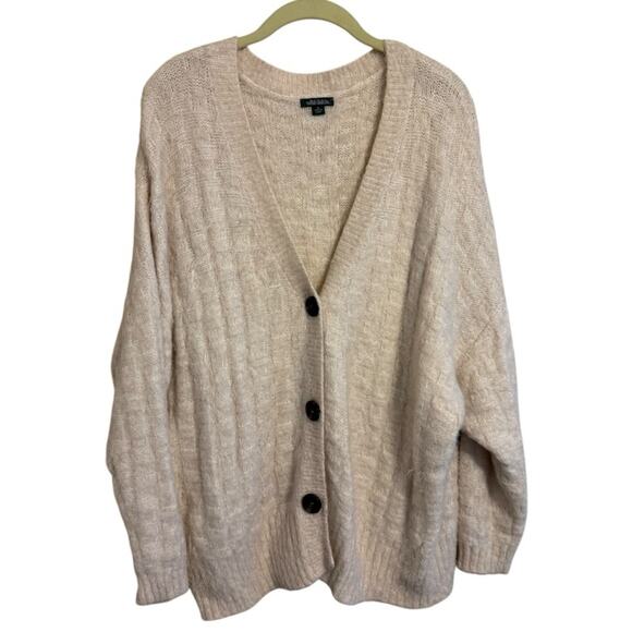 Wild Fable Blush Cream Women's Eyelash Cardigan Size XL - Picture 1 of 5